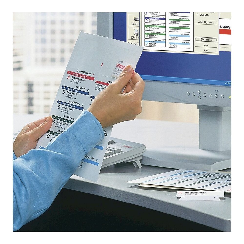 Smead Viewables Tabs with Label Protector - 1.25" Tab Height x 3.50" Tab Width - 1 Box. Picture 3