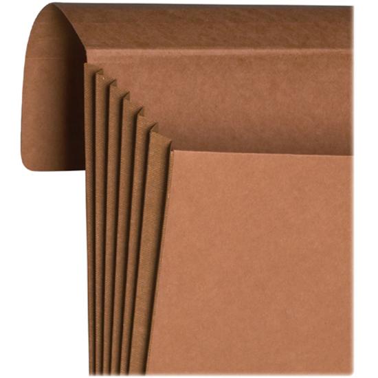 Smead Letter Recycled File Wallet - 8 1/2" x 11" - 5 1/4" Expansion - Top Tab Location - Redrope - Redrope - 30% Recycled - 1 Each. Picture 6