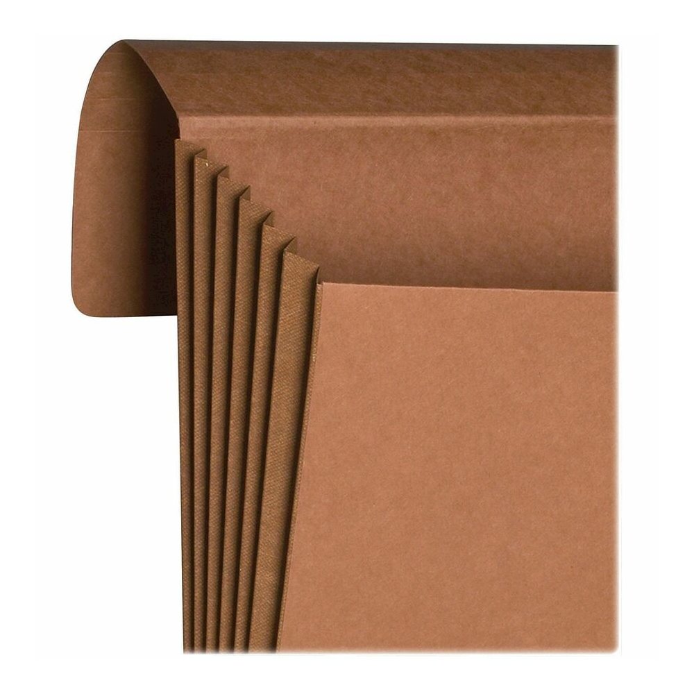 Smead Legal Recycled File Wallet - 8 1/2" x 14" - 5 1/4" Expansion - Top Tab Location - 11 pt. - Redrope - Elastic Closure, Flap, Reinforced Gusset, Tear Resistant - 30% Recycled - 1 Each. Picture 2
