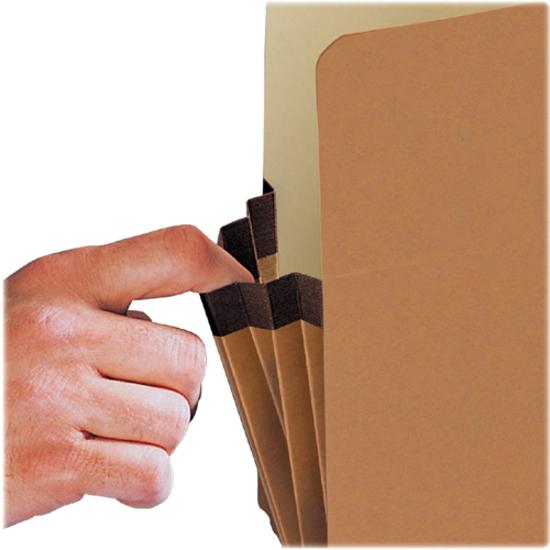 Smead Straight Tab Cut Letter Recycled File Pocket - 8 1/2" x 11" - 3 1/2" Expansion - Top Tab Location - 12.5 pt. - Redrope - Reinforced Corner, Reinforced Gusset - 30% Recycled - 50 / Box. Picture 6