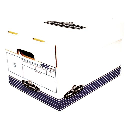 Bankers Box R-Kive Offsite File Storage Box - Internal Dimensions: 12" Width x 15" Depth x 10" Height - External Dimensions: 12.9" Width x 16.6" Depth x 10.3" Height - Lift-off Closure - Stackable - W. Picture 3