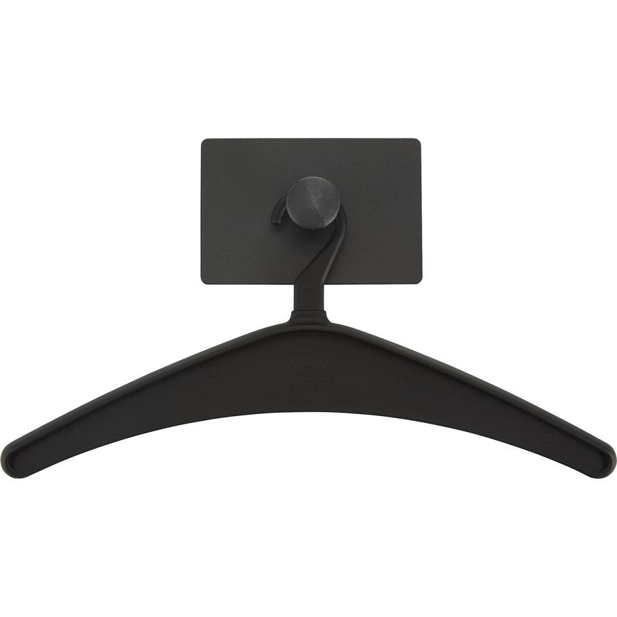 Quartet Single Post Magnetic Hook - 1 Hooks - 1 Hangers - for Coat, Jacket, Bag, Garment - Steel - Black - 1 Each. Picture 3