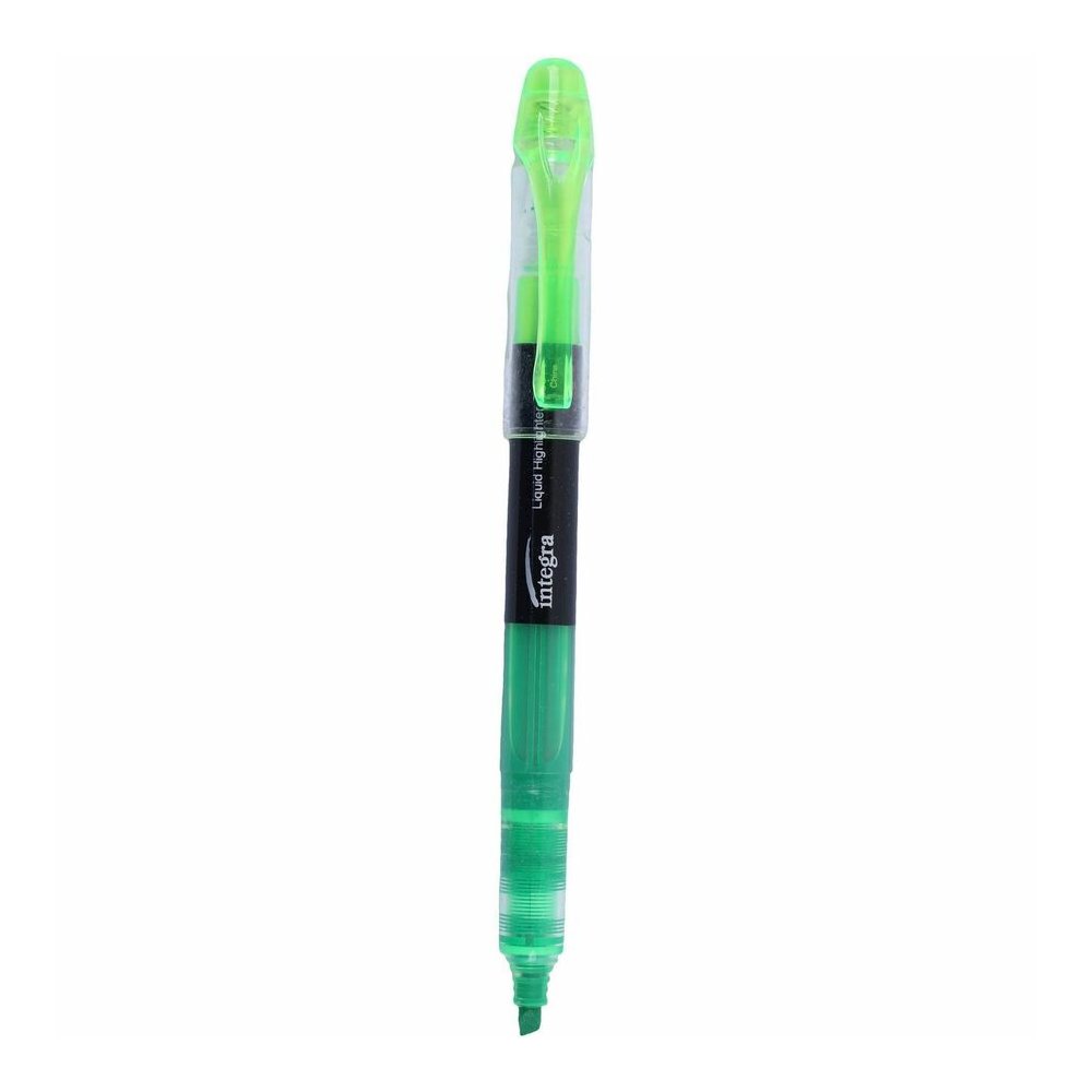 Integra Liquid Highlighters - Green Ink - 1 Dozen. Picture 2