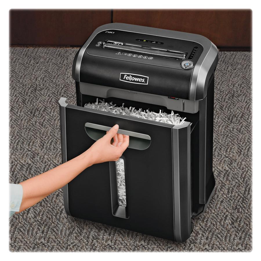 Fellowes Powershred&reg; 79Ci 100% Jam Proof Cross-Cut Shredder - Non-continuous Shredder - Cross Cut - 16 Per Pass - for shredding Staples, Credit Card, CD, DVD, Paper Clip, Junk Mail, Paper - 0.156". Picture 2