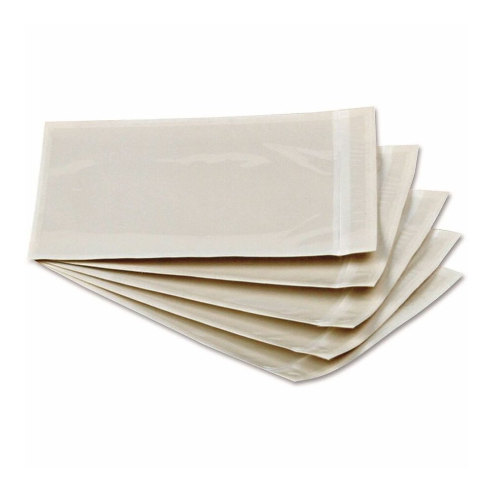 Quality Park 46996 Packing List Clear Envelopes - Packing List - 4 1/2" Width x 6" Length - Adhesive - Clear - Poly - 1000 / Carton. Picture 4