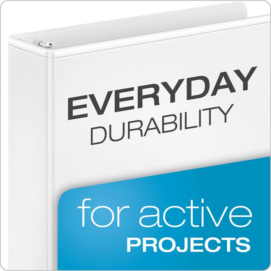 Cardinal Performer ClearVue Slant-D Ring Binder - 4" Binder Capacity - Letter - 8 1/2" x 11" Sheet Size - 835 Sheet Capacity - 3 3/5" Spine Width - 3 x D-Ring Fastener(s) - 2 Inside Front & Back Pocke. Picture 2