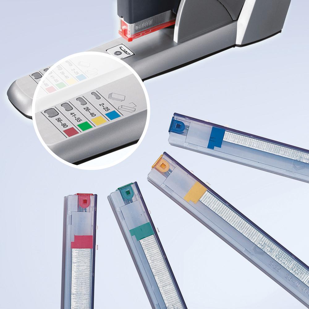Rapid Heavy Duty Cartridge Stapler - 80 Sheets Capacity - 210 Staple Capacity - 1 Each - Silver. Picture 3