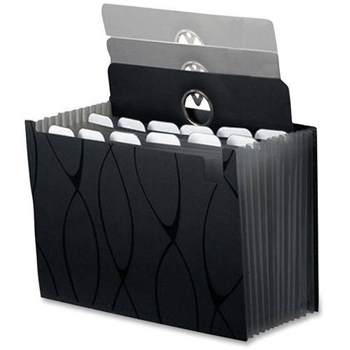 Pendaflex Expanding File - 13 Pocket(s) - Poly - Black - 1 Each. Picture 3