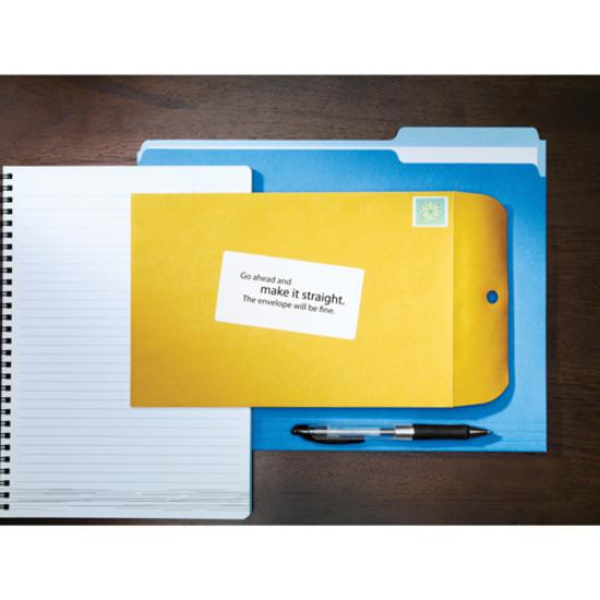 Avery&reg; Repositionable Labels, Sure Feed, 2" x 4" , 1,000 Labels (55163) - 2" Width x 4" Length - Rectangle - Laser - White - Paper - 10 / Sheet - 100 Total Sheets - 1000 Total Label(s) - 5 - Repos. Picture 3