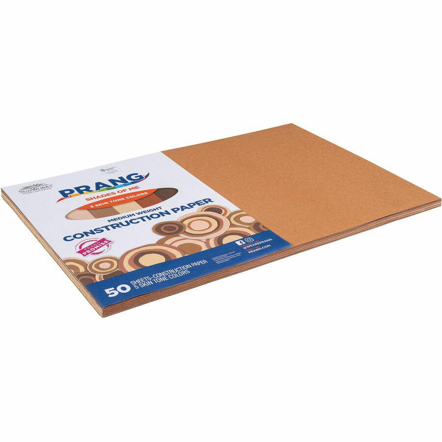 Prang Multicultural Construction Paper - Art, Craft - 18"Width x 12"Length - 50 / Pack - Assorted. Picture 5