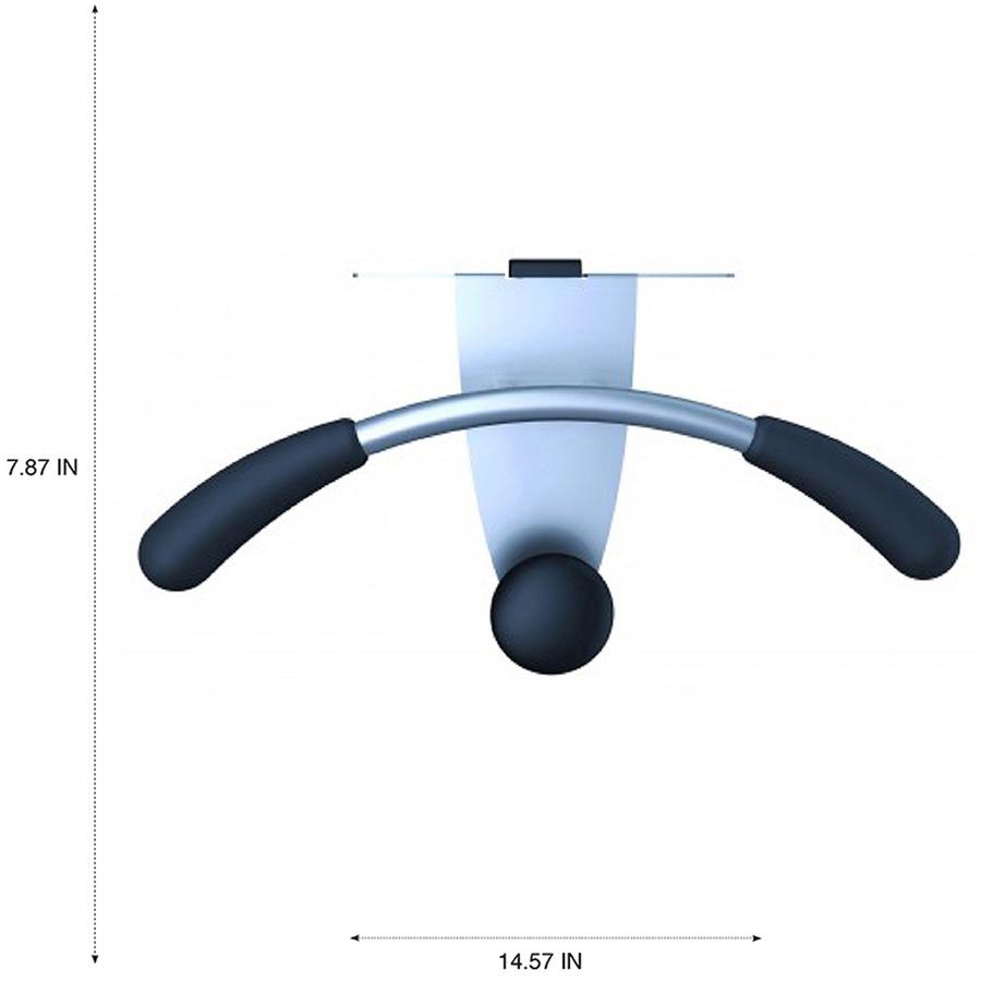 Alba Over-the-panel Coat Hook Hanger - 44 lb (19.96 kg) Capacity - for Coat, Cubicle, Clothes - 1 Each. Picture 7