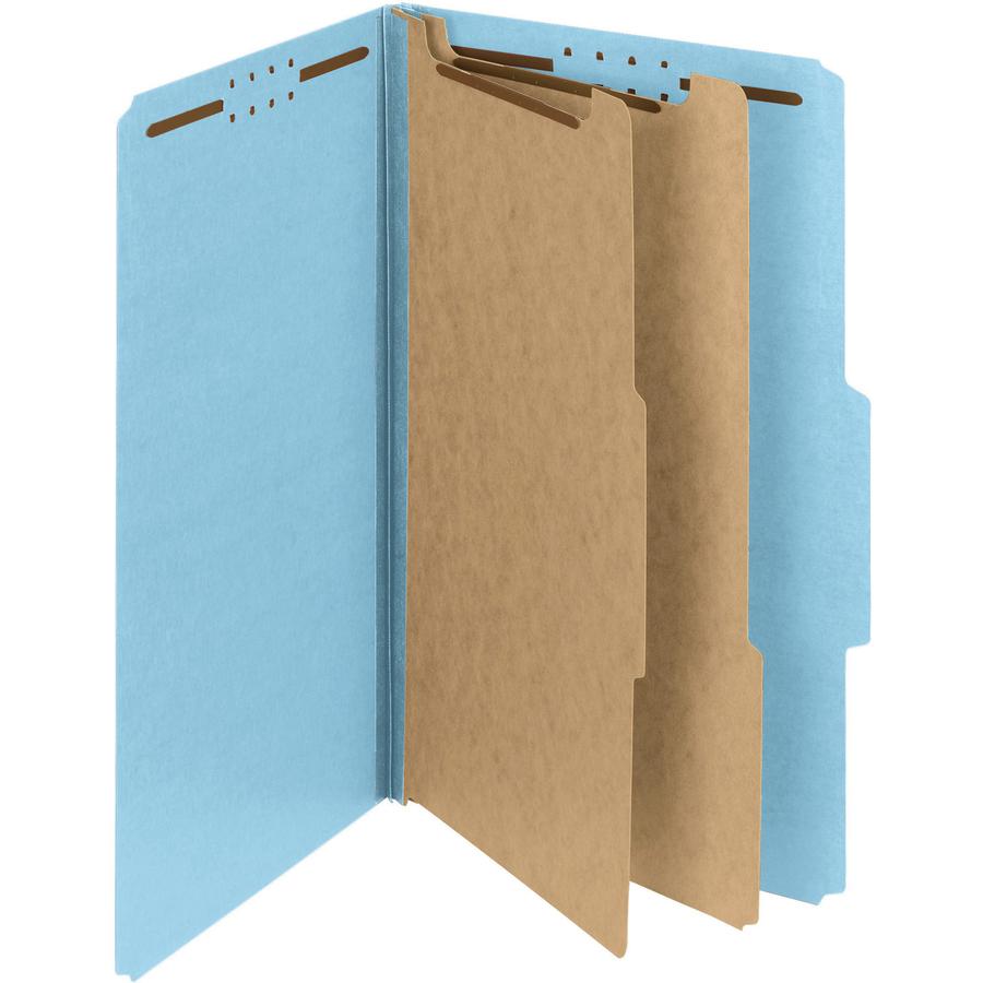 Smead Premium Pressboard Classification Folders with SafeSHIELD&reg; Coated Fastener Technology - Legal - 8 1/2" x 14" Sheet Size - 2" Expansion - 6 Fastener(s) - 2" Fastener Capacity for Folder, 1" F. Picture 4