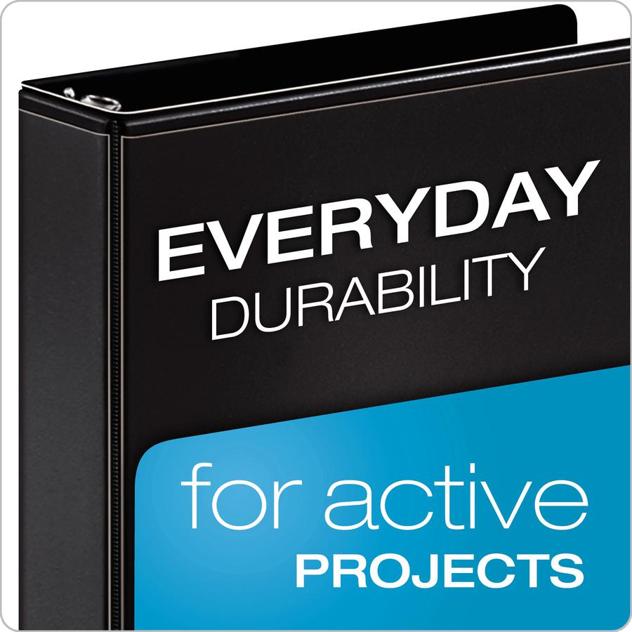 Cardinal Performer ClearVue Slant-D Ring Binder - 4" Binder Capacity - Letter - 8 1/2" x 11" Sheet Size - 835 Sheet Capacity - 3 3/5" Spine Width - 3 x D-Ring Fastener(s) - 2 Inside Front & Back Pocke. Picture 5