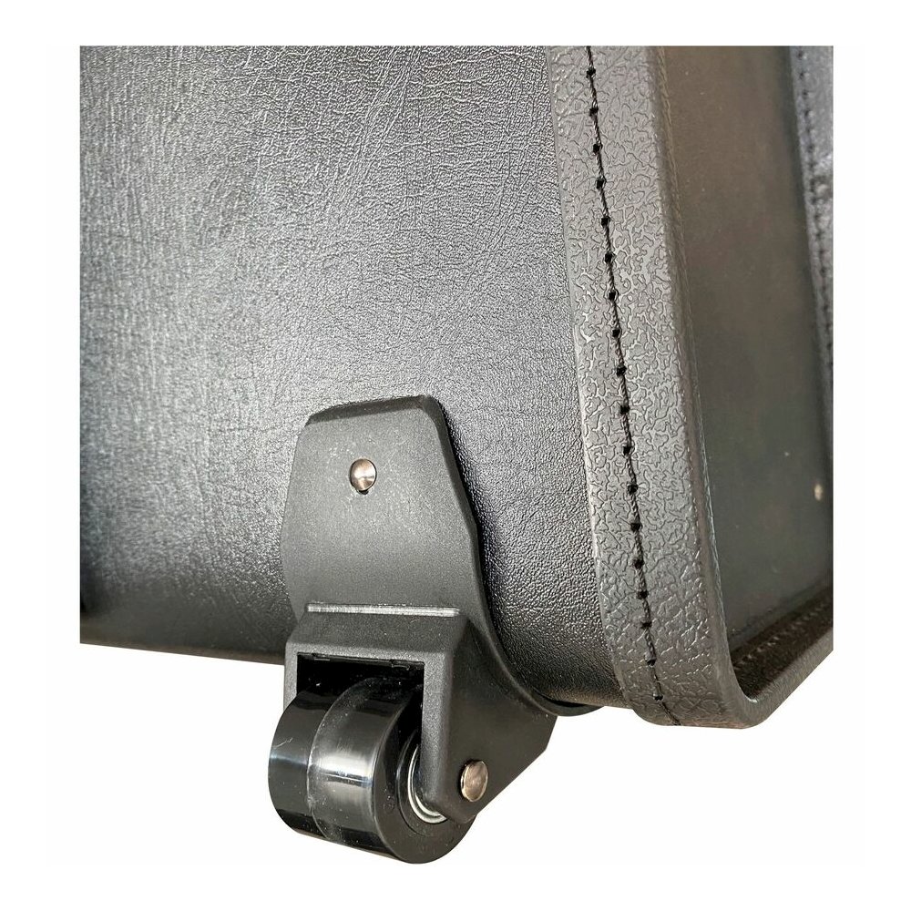 Lorell Travel/Luggage Case (Roller) Travel Essential, Book, File Folder - Black - Vinyl Body - Handle - 14" Height x 22" Width x 8" Depth - 1 Each. Picture 4