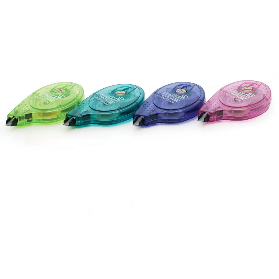 Tombow Mono Correction Tape Retro Applicator Pack - 0.17" Width x 32.83 ft Length - 1 Line(s) - White Tape - Break Resistant, Non-refillable - 10 / Pack - White. Picture 4