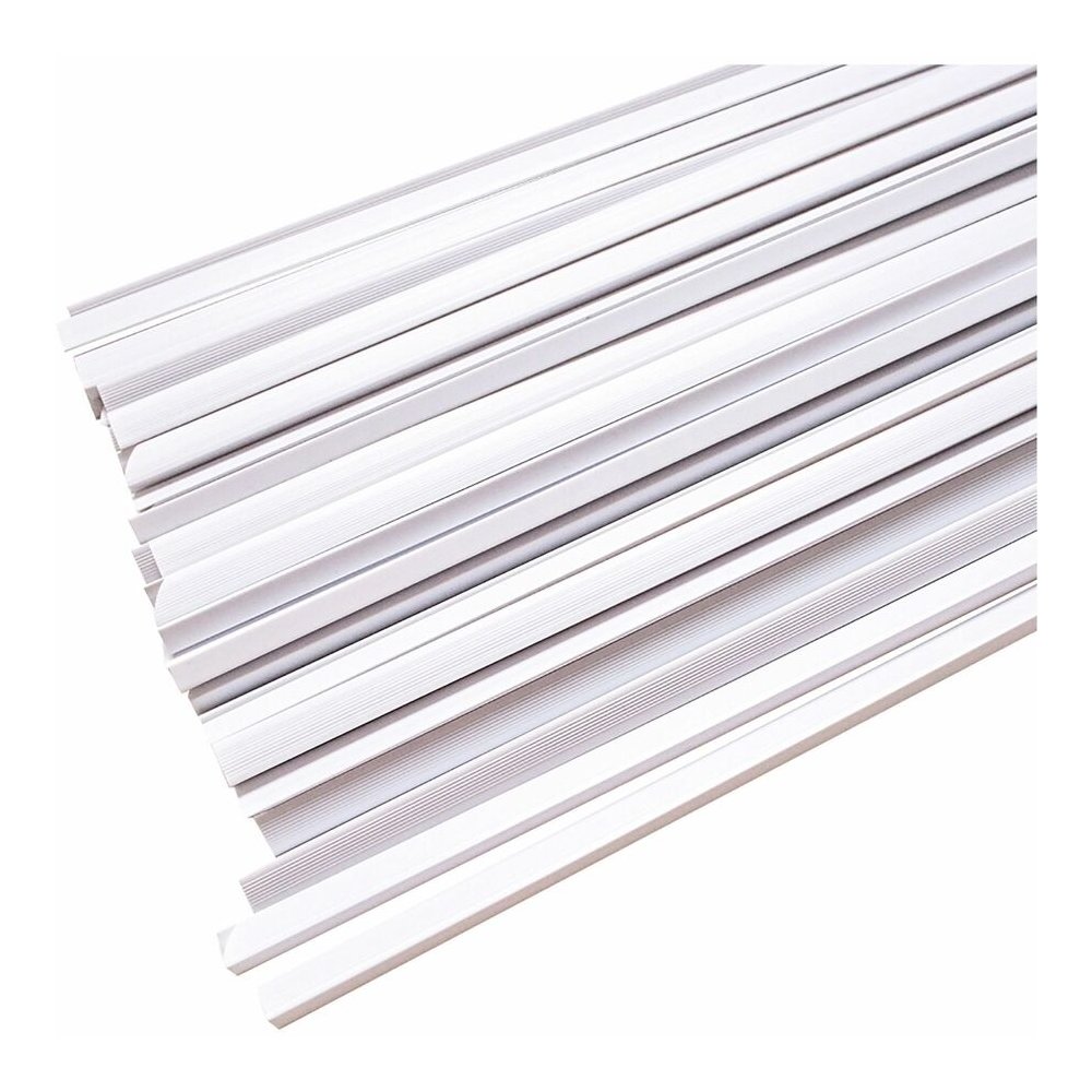 Business Source Report Cover - 1/8" Folder Capacity - 8 1/8" x 11" - Polypropylene - White - 50 / Box. Picture 2