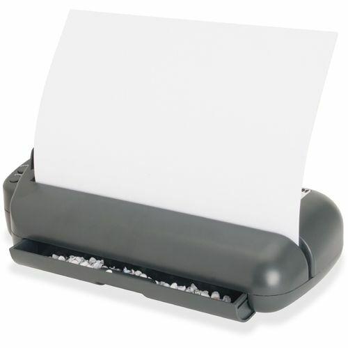 Business Source Electric Adjustable 3-hole Punch - 3 Punch Head(s) - 30 Sheet of 20lb Paper - 1/4" Punch Size - 17.8" Width x 5.3" Depth x 8.3" Height - Gray. Picture 7