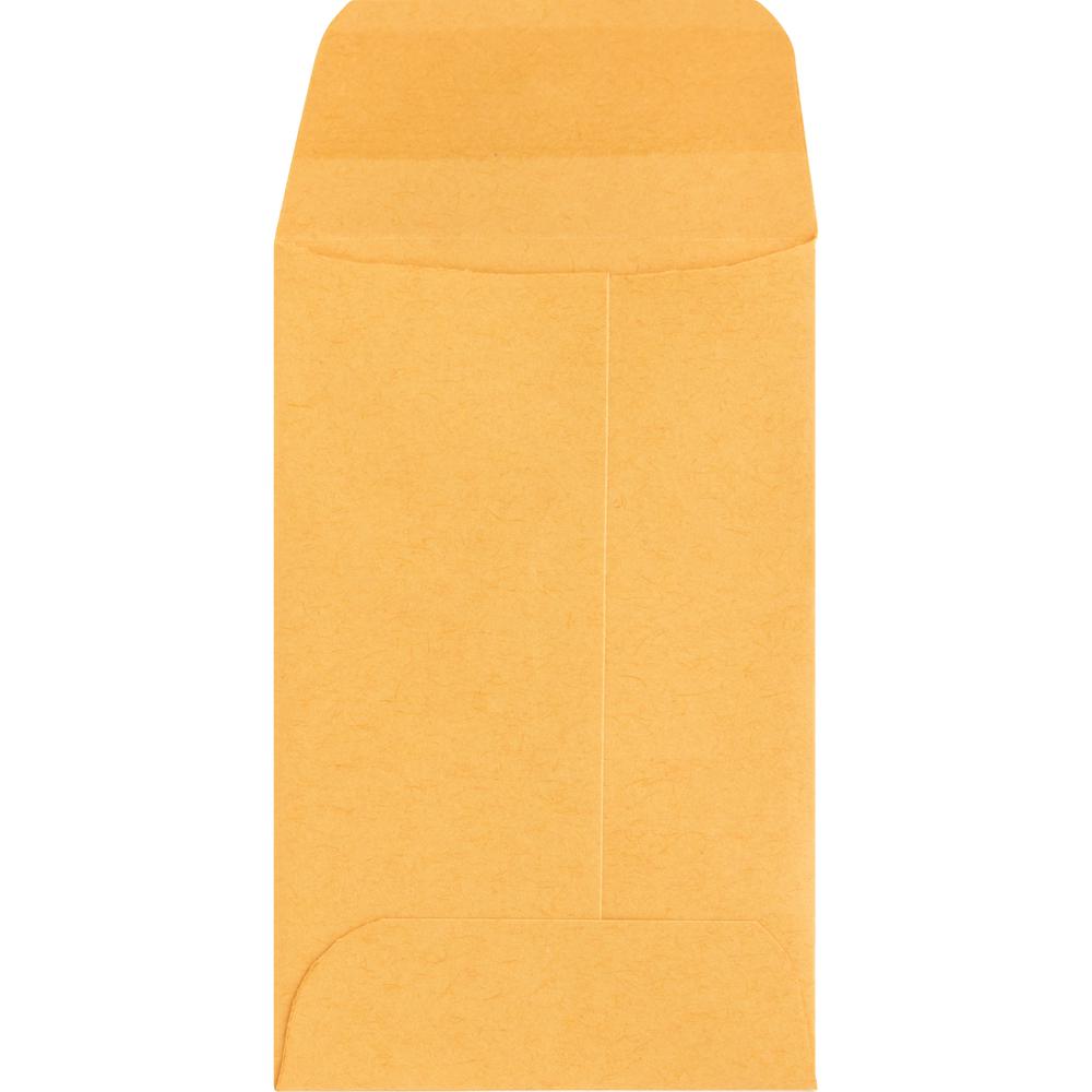 Business Source Small Coin Kraft Envelopes - Coin - #1 - 2 1/4" Width x 3 1/2" Length - 20 lb - Gummed - Brown Kraft - Kraft - 500 / Box. Picture 12
