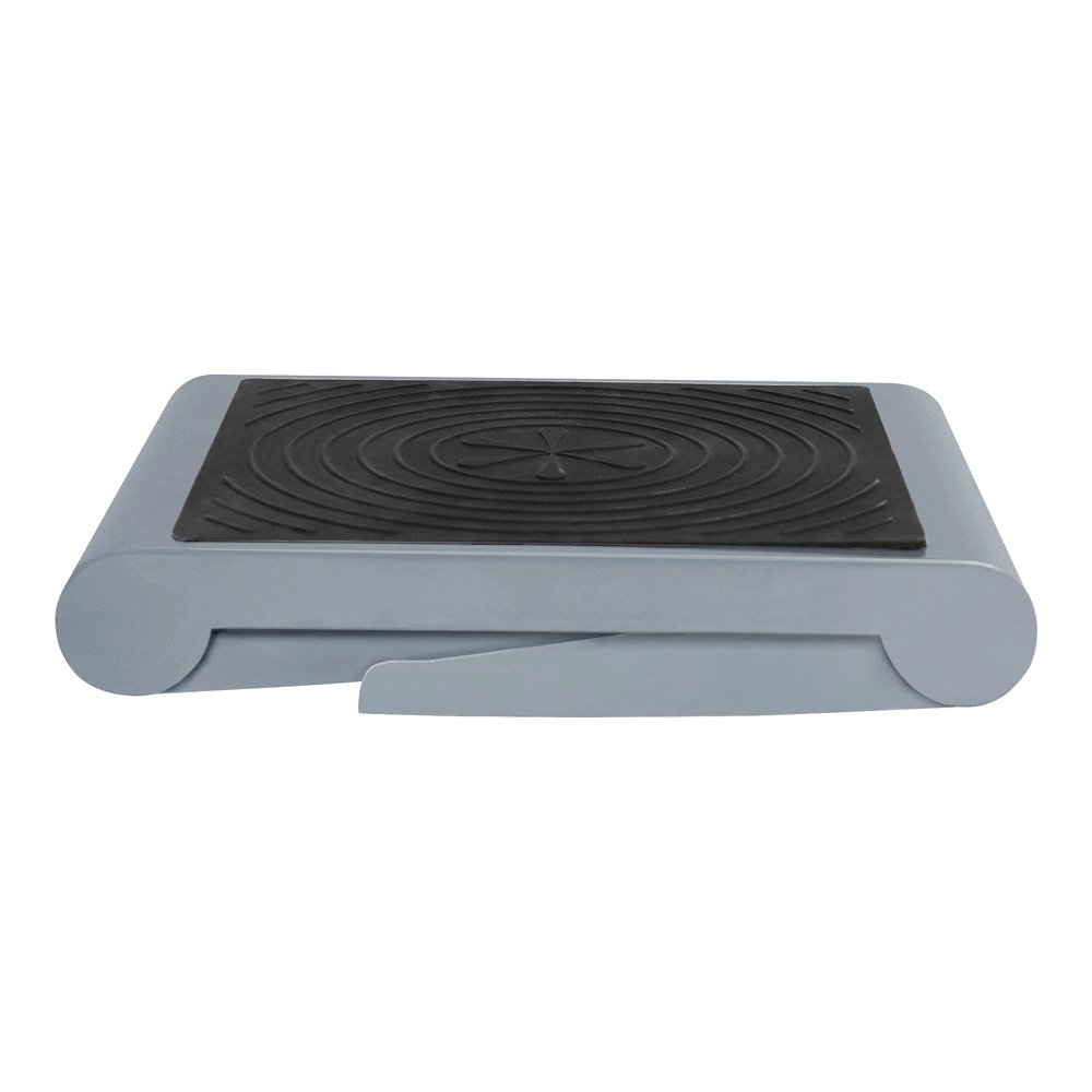 Cramer 1-Up™ Nonslip Folding Step Stool - 250 lb Load Capacity - 14" Width x 11.5" Depth x 9.5" Height - Gray. Picture 2