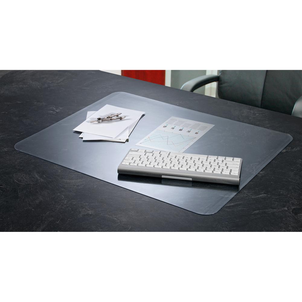 Artistic Krystal Antimicrobial Desk Pad - Rectangular - 36" Width x 20" Depth - Vinyl - Clear. Picture 6