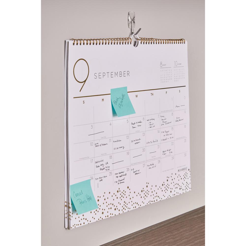 Command Small Wire Hooks - 9 Small Hook - 8 oz (226.8 g) Capacity - 1.6" Length - for Utensil, Pictures, Mirror - Clear - 9 / Pack. Picture 2