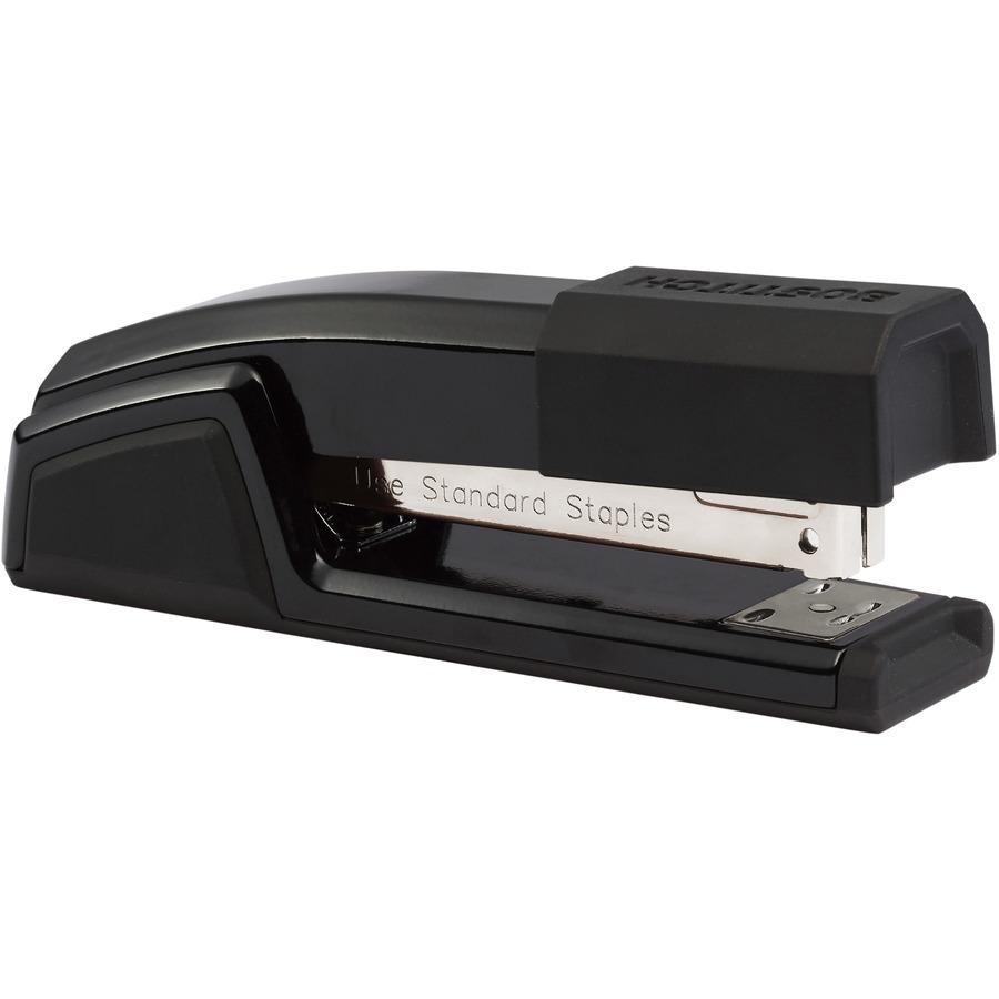Bostitch Epic Antimicrobial Office Stapler - 25 Sheets Capacity - 210 Staple Capacity - Full Strip - 1/4" Staple Size - 1 Each - Black. Picture 15