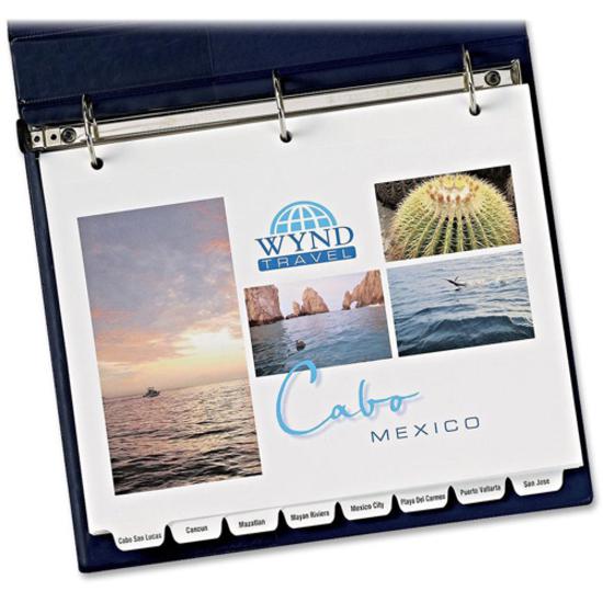 Avery&reg; Customizable Print-On Dividers - 200 x Divider(s) - 8 Print-on Tab(s) - 8 - 8 Tab(s)/Set - 8.5" Divider Width x 11" Divider Length - 3 Hole Punched - White Paper Divider - White Paper Tab(s. Picture 2