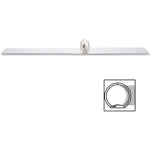 Business Source Tabloid-size Round Ring Reference Binder - 3" Binder Capacity - Tabloid - 11" x 17" Sheet Size - Round Ring Fastener(s) - White - Recycled - Durable, Clear Overlay - 1 Each. Picture 5