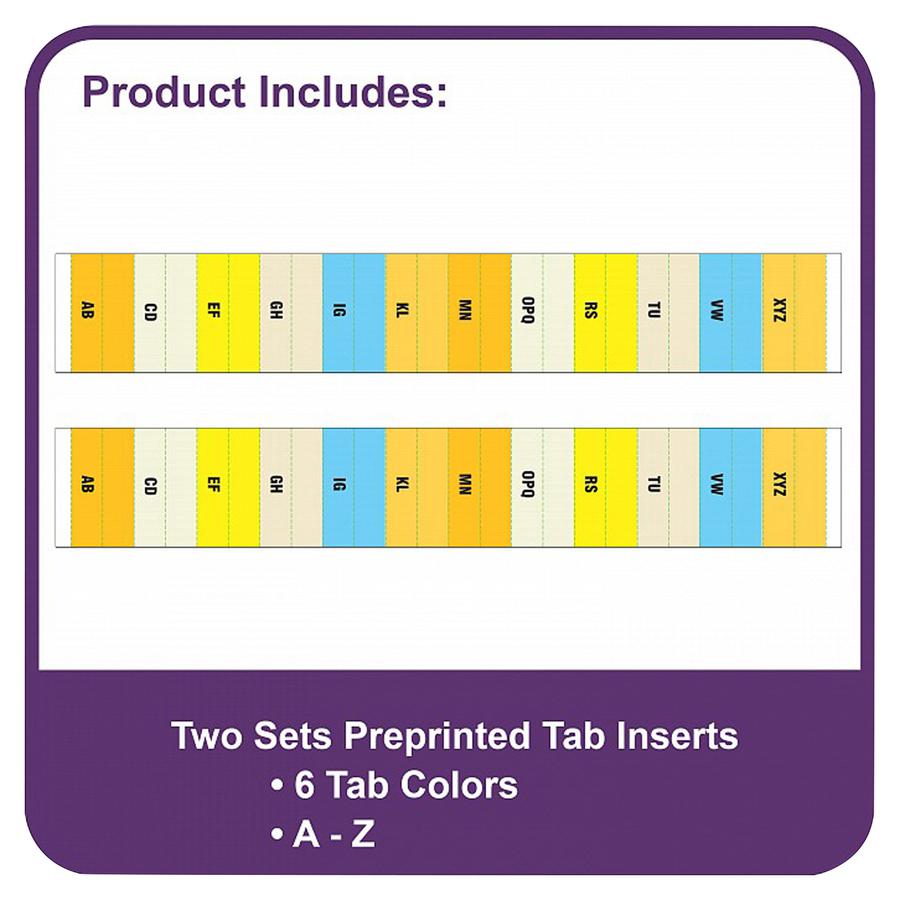 C-Line 13-Pocket Expanding Files - Letter - 8.50" Width x 11" Length Sheet Size - 900 Sheet Capacity - 9" Expansion - 13 Pockets - 12 Dividers - Polypropylene - Blue - 1 Each". Picture 3