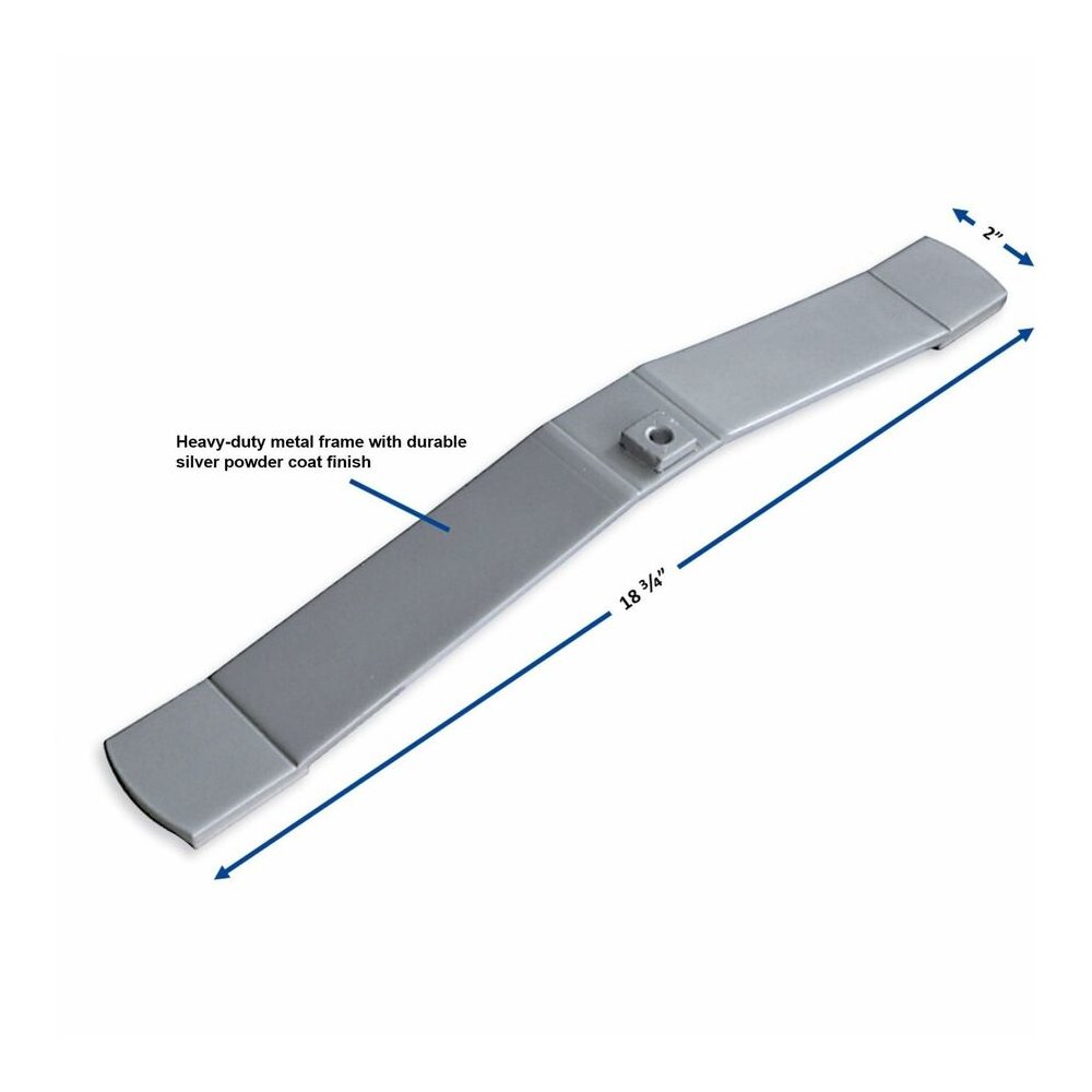 Lorell Panel System Feet - 2" Width x 18.38" Depth x 1.88" Height - Aluminum - Aluminum - 1 Set. Picture 2