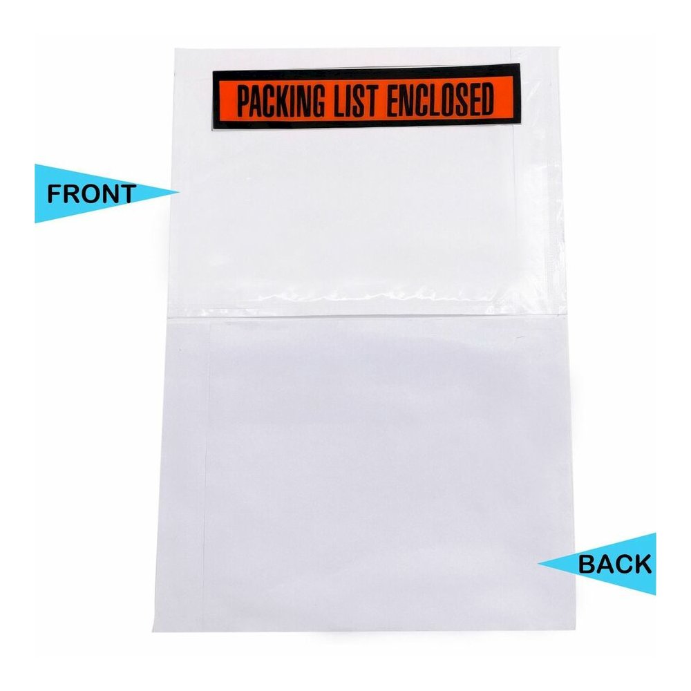 Sparco Pre-labeled Packing Slip Envelope - Packing List - 7" Width x 5 1/2" Length - 70 g/m² - Self-adhesive Seal - White - Paper, Low Density Polyethylene (LDPE) - 1000 / Box. Picture 5