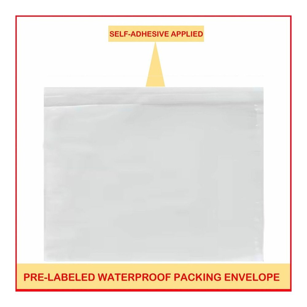 Sparco Plain Back 7" Envelopes - Packing List - 7" Width x 5 1/2" Length - 70 g/m² - Self-adhesive Seal - White - Paper, Low Density Polyethylene (LDPE) - 1000 / Box. Picture 5