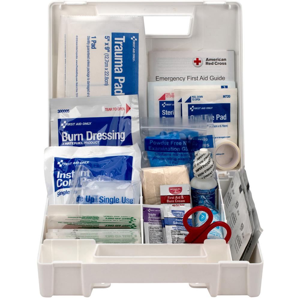 First Aid Only 25-Person Bulk Plastic First Aid Kit - ANSI Compliant - 89 x Piece(s) For 25 x Individual(s) - 1 Each. Picture 2
