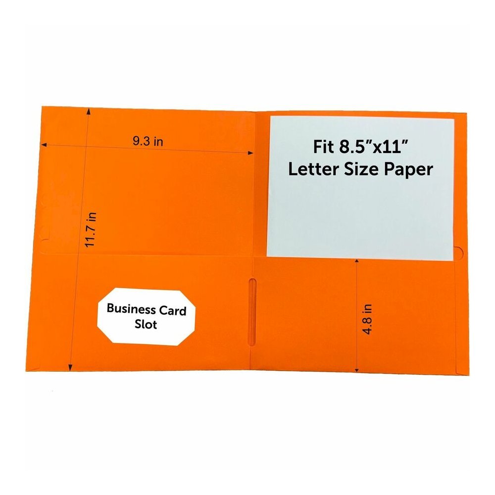 Sparco Letter Pocket Folder - 8 1/2" x 11" - 2 Internal Pocket - Leatherette - Assorted - 25 / Box. Picture 5