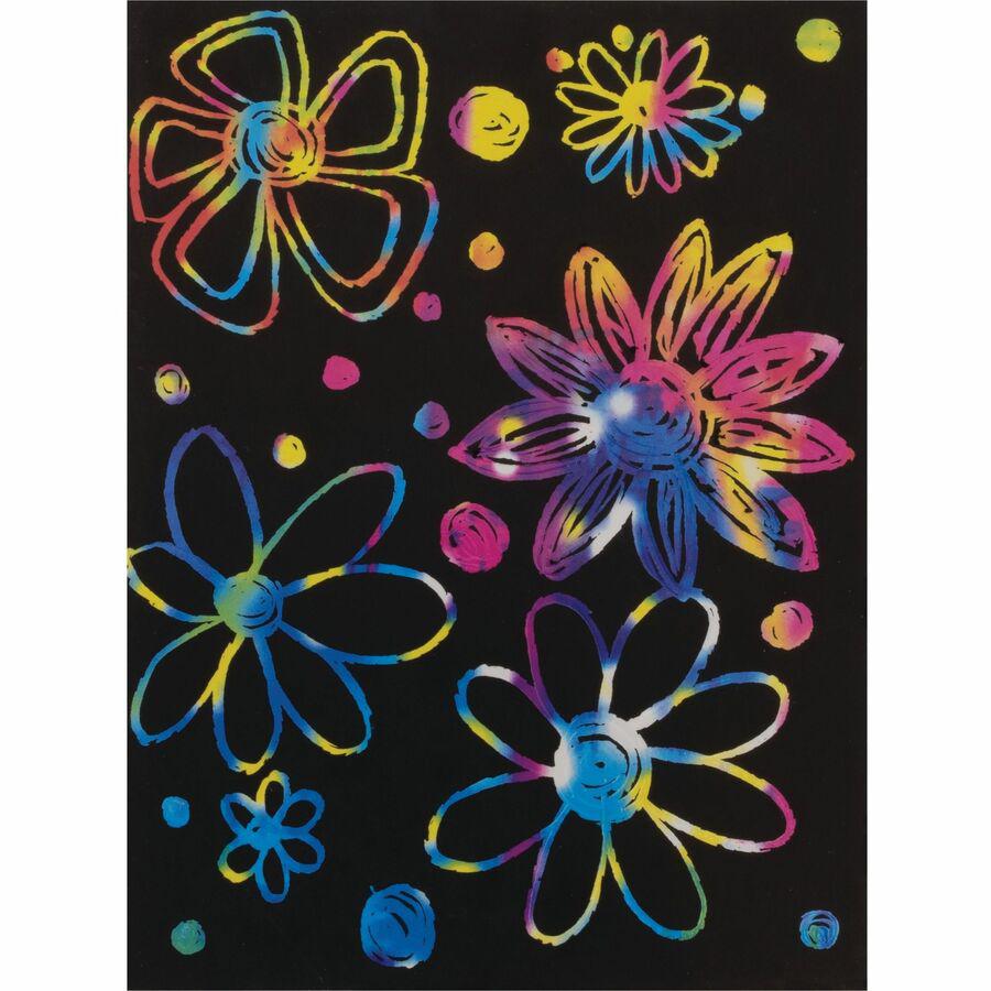 Creativity Street Now You See It! Etch Rainbow Board - Classroom Activities - Recommended For 5 Year - 11"Height x 8.50"Width x 14"Length - 30 / Pack - Assorted. Picture 3
