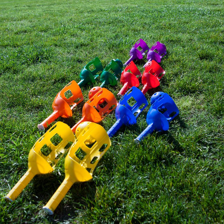 Champion Sports Scoop Ball Set - Red, Orange, Yellow, Green, Blue, Purple - Plastic. Picture 5