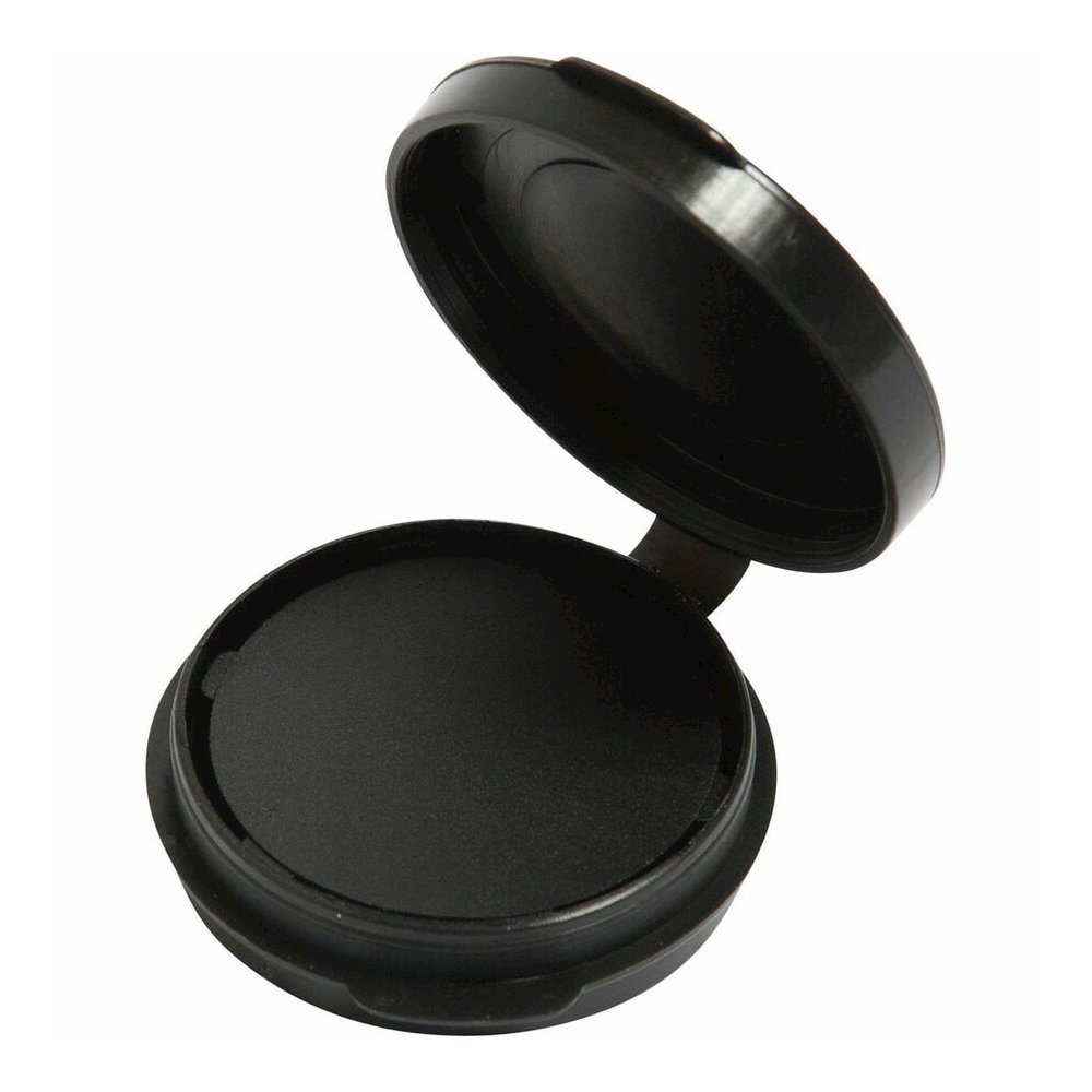 SICURIX Adhesive Fingerprint Ink Pads - 0.5" Height x 1.5" Width x 1.5" Depth - Black Ink - Black - 12 / Carton. Picture 2