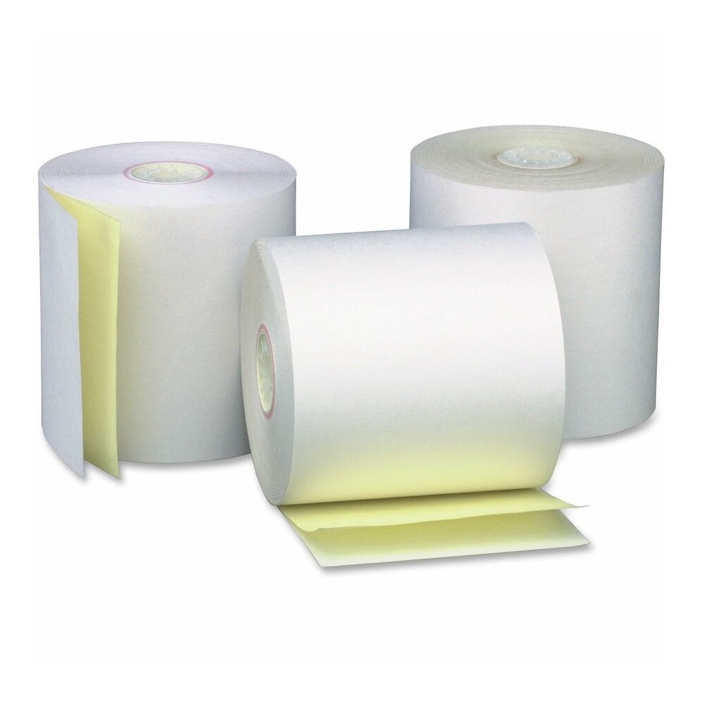 Business Source 2-part Carbonless Cash Register Rolls - 3" x 90 ft - Sustainable Forestry Initiative (SFI) - White - 50 / Carton. Picture 5