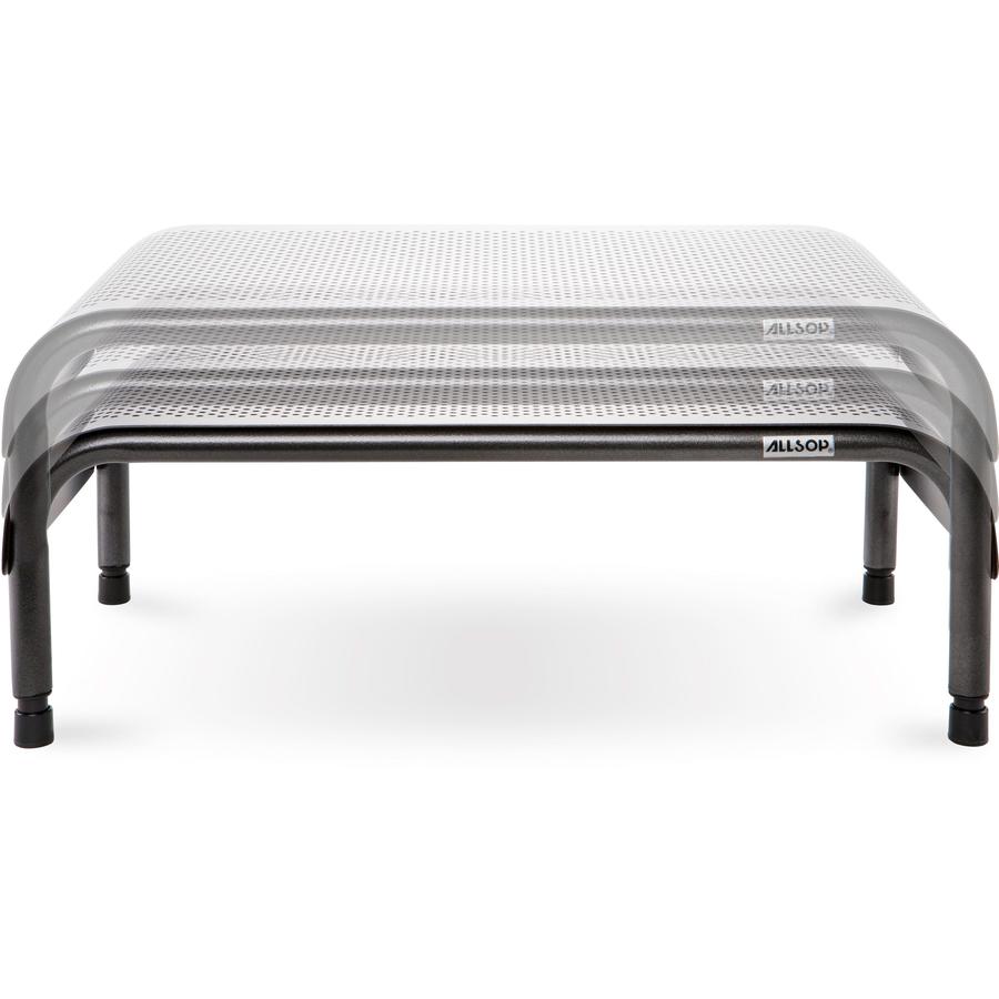 Allsop Metal Art Ergo 3 Adjustable Height Monitor Stand 15-Inch Wide Platform - (31630) - 35 lb Load Capacity - 8" Height x 18" Width x 10" Depth - Metal. Picture 13