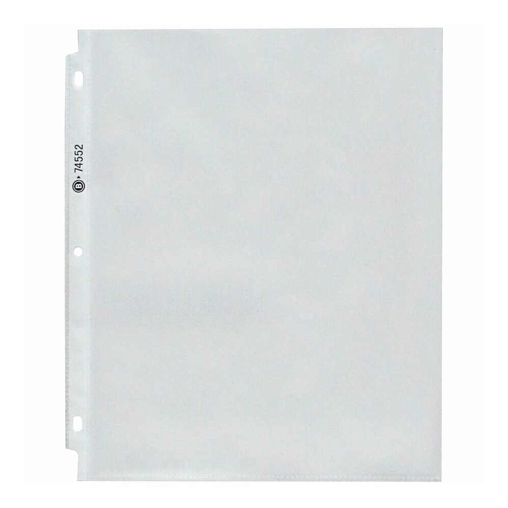 Business Source Heavyweight Sheet Protectors - 3.3 mil Thickness - For Letter 8 1/2" x 11" Sheet - 3 x Holes - Clear - Polypropylene - 200 / Box. Picture 2