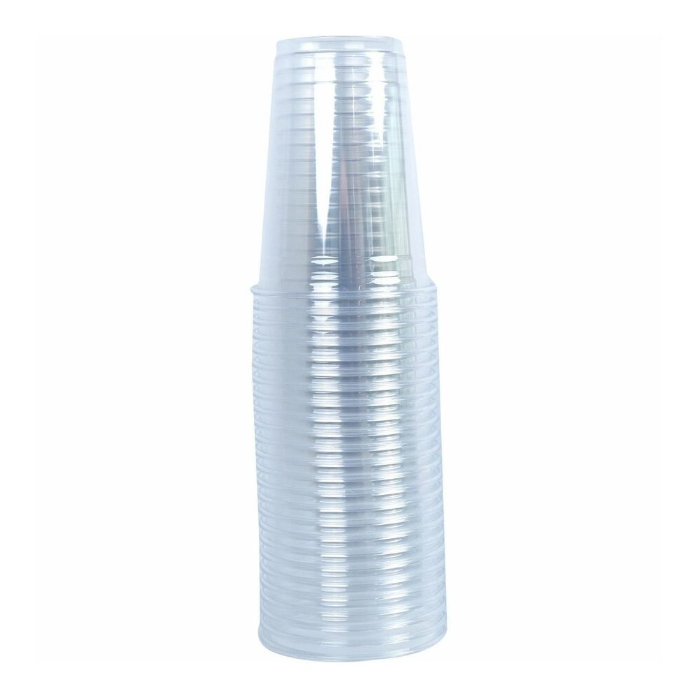 Genuine Joe 10 oz Clear Plastic Cups - 10 fl oz - Clear - Plastic - Cold Drink, Beverage - 25/Pack - 20 / Carton. Picture 5