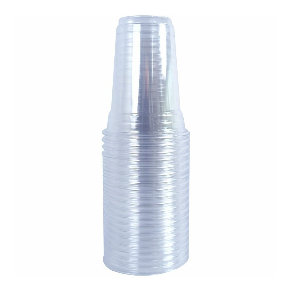 Genuine Joe 9 oz Clear Plastic Cups - 9 fl oz - Clear - Plastic - Cold Drink, Beverage - 50/Pack - 20 / Carton. Picture 3