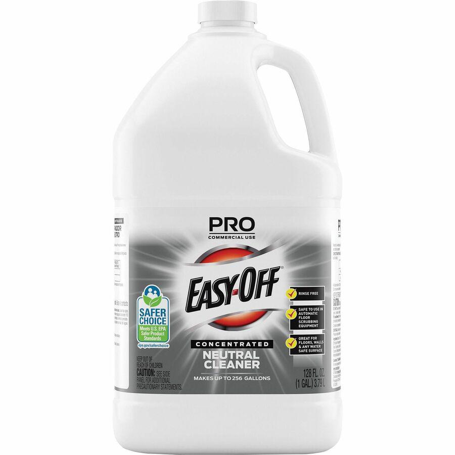 Professional Easy-Off Neutral Cleaner - For Multipurpose - Concentrate - 128 fl oz (4 quart) - Neutral Scent - 2 / Carton - Rinse-free, Non Alkaline, Phosphate-free, Ammonia-free - Blue. Picture 4
