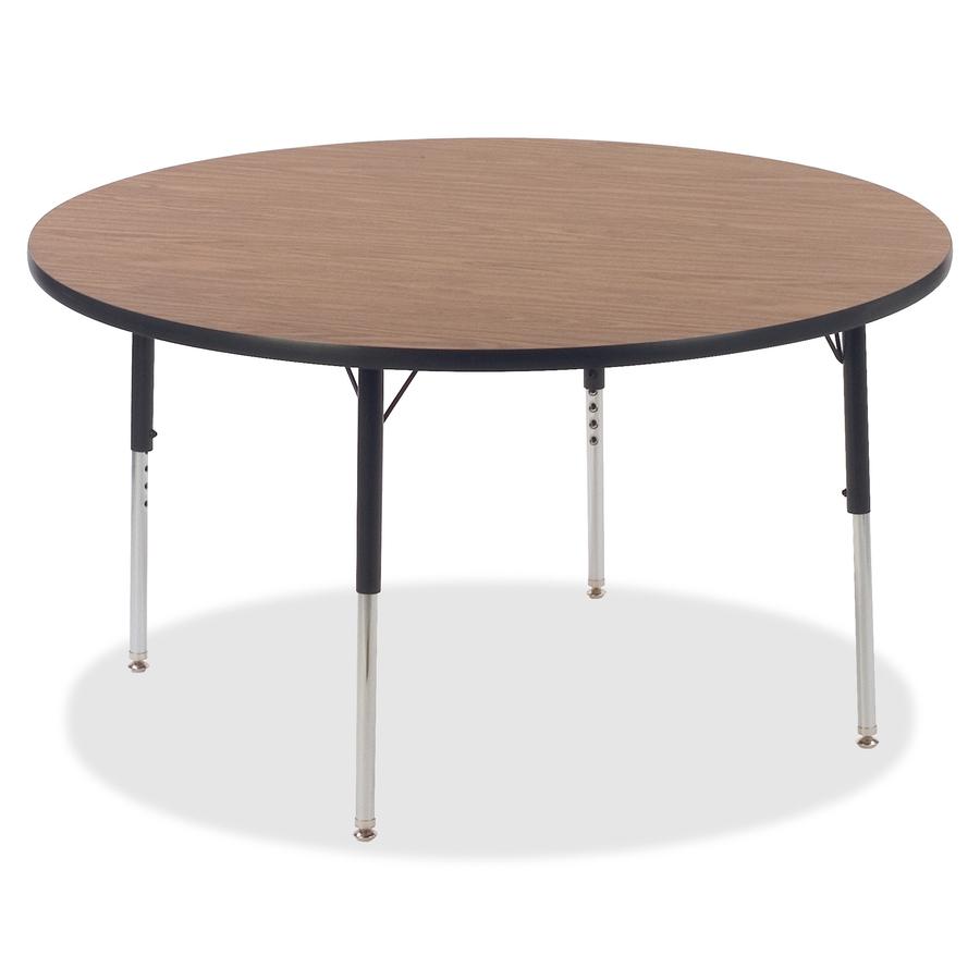 Lorell Activity Table Height-Adjustable Leg Kit - 22" to 30"H - 30" Length x 1.12" Diameter - Black, Chrome - 4 / Carton. Picture 3