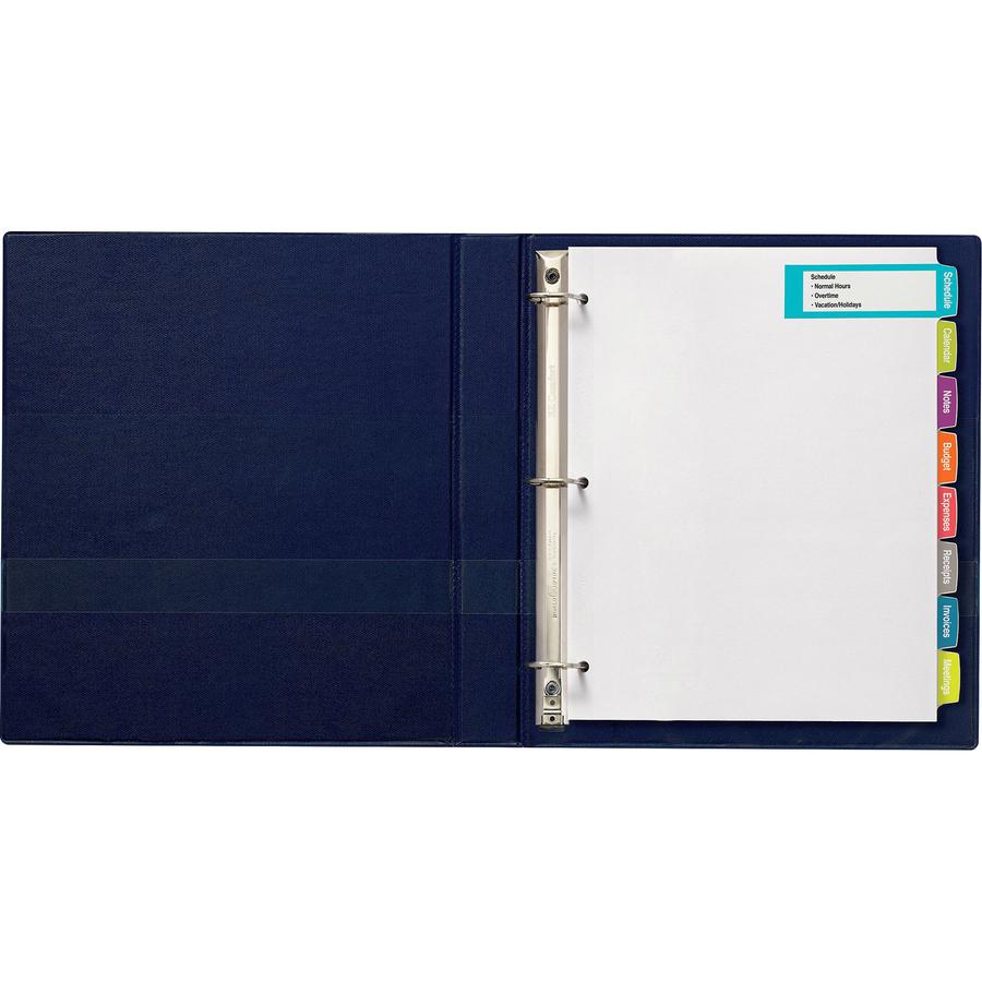 Avery&reg; Big Tab Printable Large White Dividers with Easy Peel, 8 Tabs - 160 x Divider(s) - 8 - 8 Tab(s)/Set - 8.5" Divider Width x 11" Divider Length - 3 Hole Punched - White Paper Divider - White . Picture 3