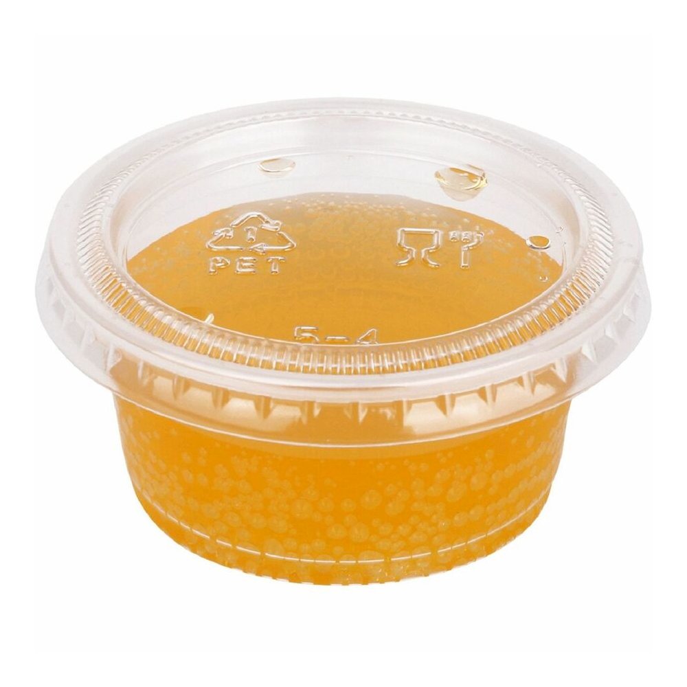 Genuine Joe Portion Cup Lid - Transparent, Clear - 50/Bag - 50 / Carton. Picture 5