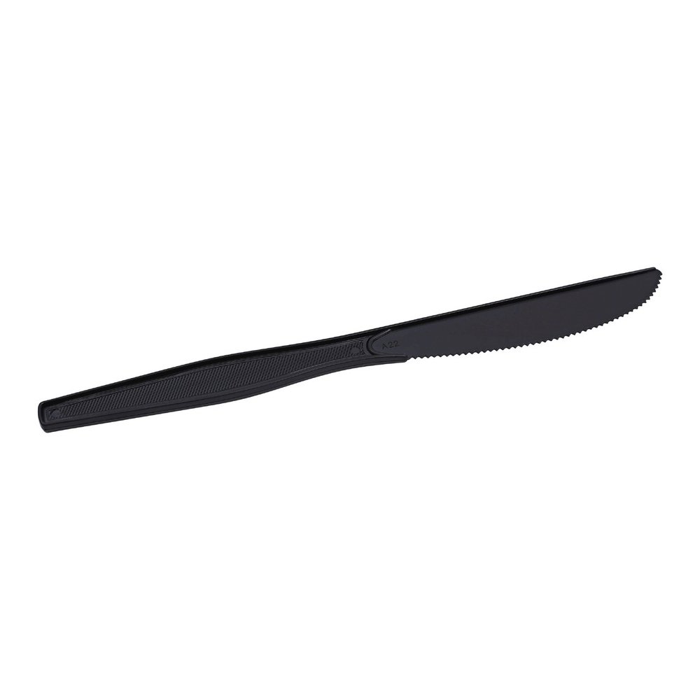 Genuine Joe Heavyweight Knife - 1 Piece(s) - 1000/Carton - Knife - 1 x Knife - Disposable - Textured - Black. Picture 8