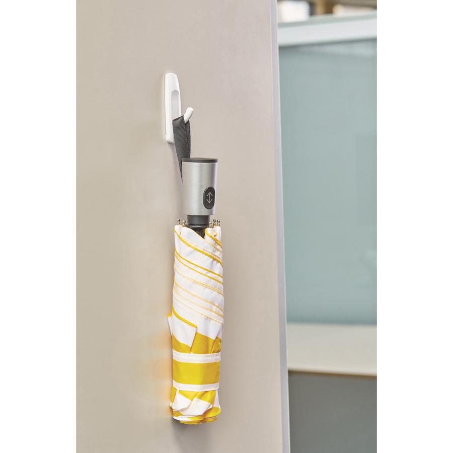 Command Large Utility Hook Mega Pack - 14 Hooks - 14 Large Hook - 5 lb (2.27 kg) Capacity - for Multipurpose, Paint, Wood, Tile - Plastic - White - 14 / Pack. Picture 4