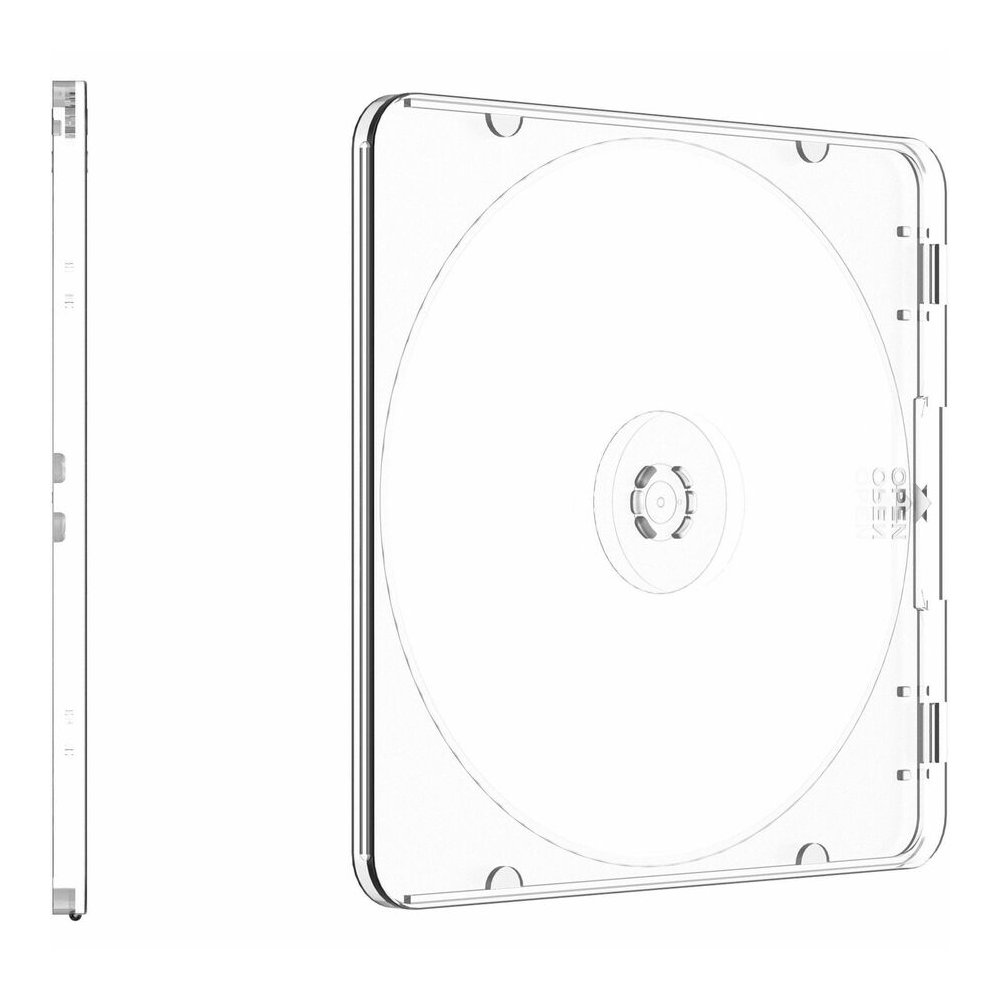 Compucessory Slim Disc Case - Polypropylene - Clear, Translucent. Picture 3