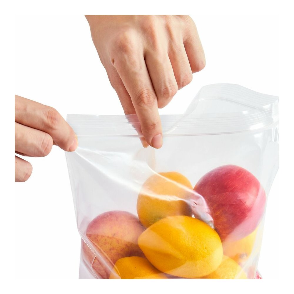 Genuine Joe Freezer Storage Bags - 1 gal Capacity - 2.70 mil (69 Micron) Thickness - Zipper Closure - Clear - Beef, Poultry, Vegetables, Seafood, Food - 250 / Box. Picture 3